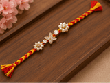 Elegant Butterfly Pearl Designer Rakhi