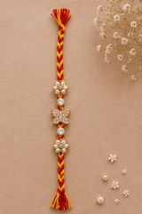Elegant Butterfly Pearl Designer Rakhi