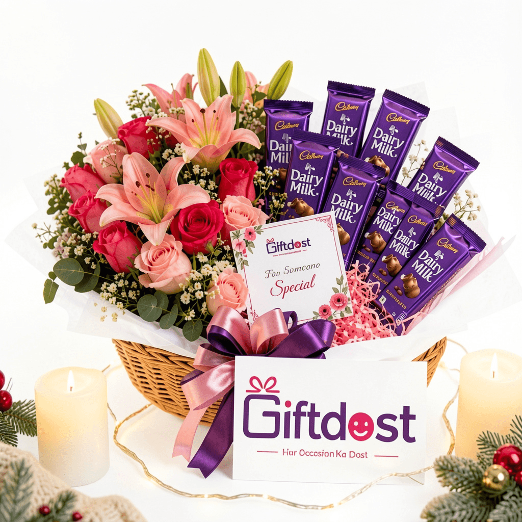Enchanted Celebration Chocolate & Floral Hamper