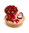 Eternal Love Red Rose Proposal Basket