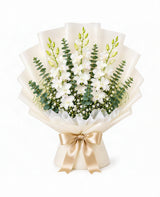 Snow White Orchid Elegance (5 White Dendrobium Orchids)