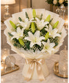 Pure White Lily Elegance (10 White Oriental Lilies)