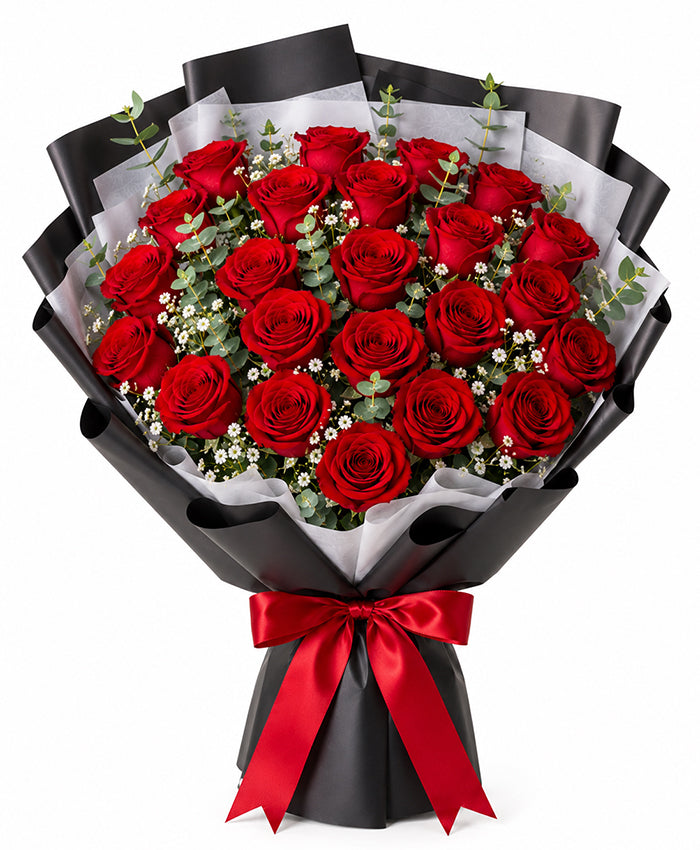 Forever Red Roses Bouquet
