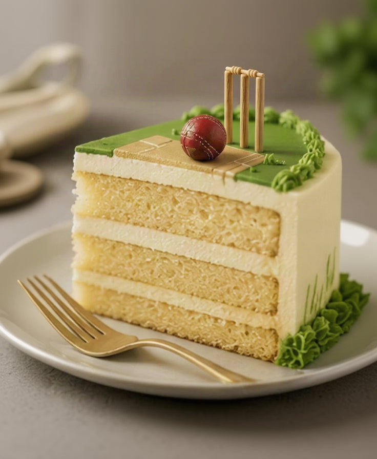 Game On Cricket Theme Birthday Cake