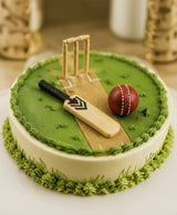 Game On Cricket Theme Birthday Cake