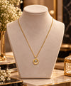 Golden Circle Pendant Necklace – Elegant Minimal Jewellery