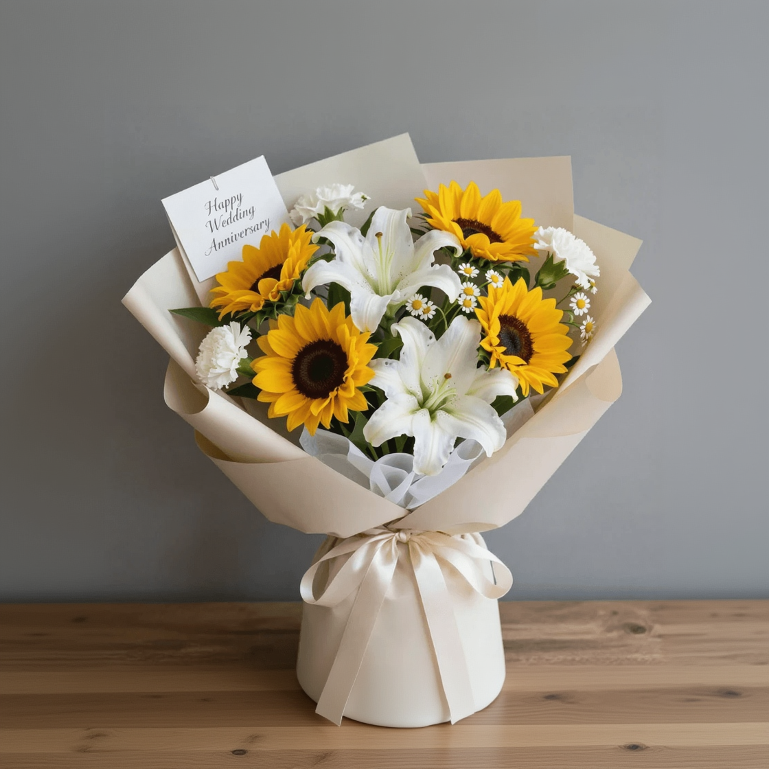 Golden Harmony Anniversary Bouquet
