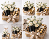 Golden Moments Rose & Ferrero Gift Basket