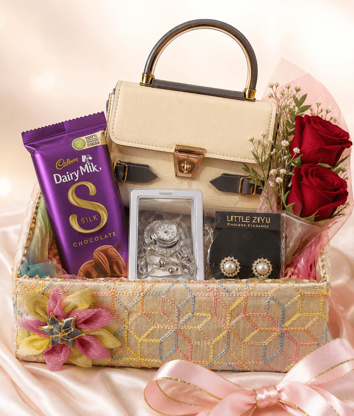 Elegant Luxury Handbag & Accessories Gift Hamper for Her