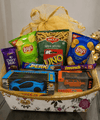 Ultimate Kids Fun Gift Hamper with Toy Cars, UNO Game & Snacks