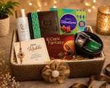 Premium Rakhi Gift Hamper with Wallet, Belt, Denver Perfume & Chocolates