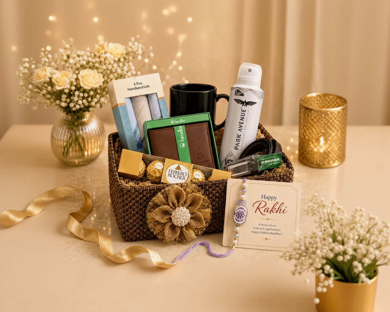 Premium Brother's Rakhi Essentials Hamper