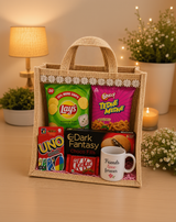 Friendship Day Fun Snack Hamper with Personalized Mug & UNO Cards