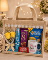Friendship Day Best Friend Gift Hamper with Personalized Mug, Yellow Roses & Chocolates