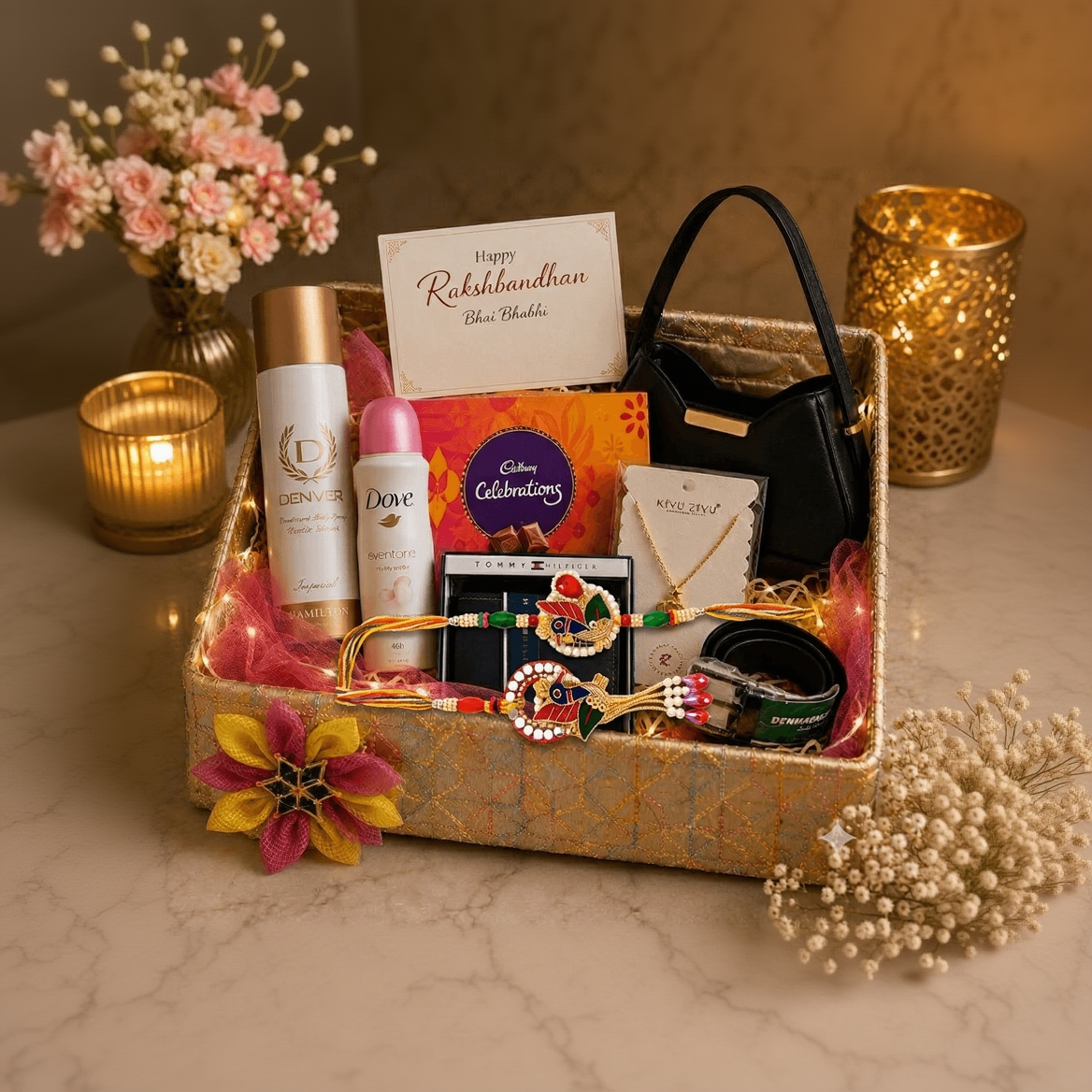 Luxury Raksha Bandhan Bhai & Bhabhi Premium Celebration Gift Hamper