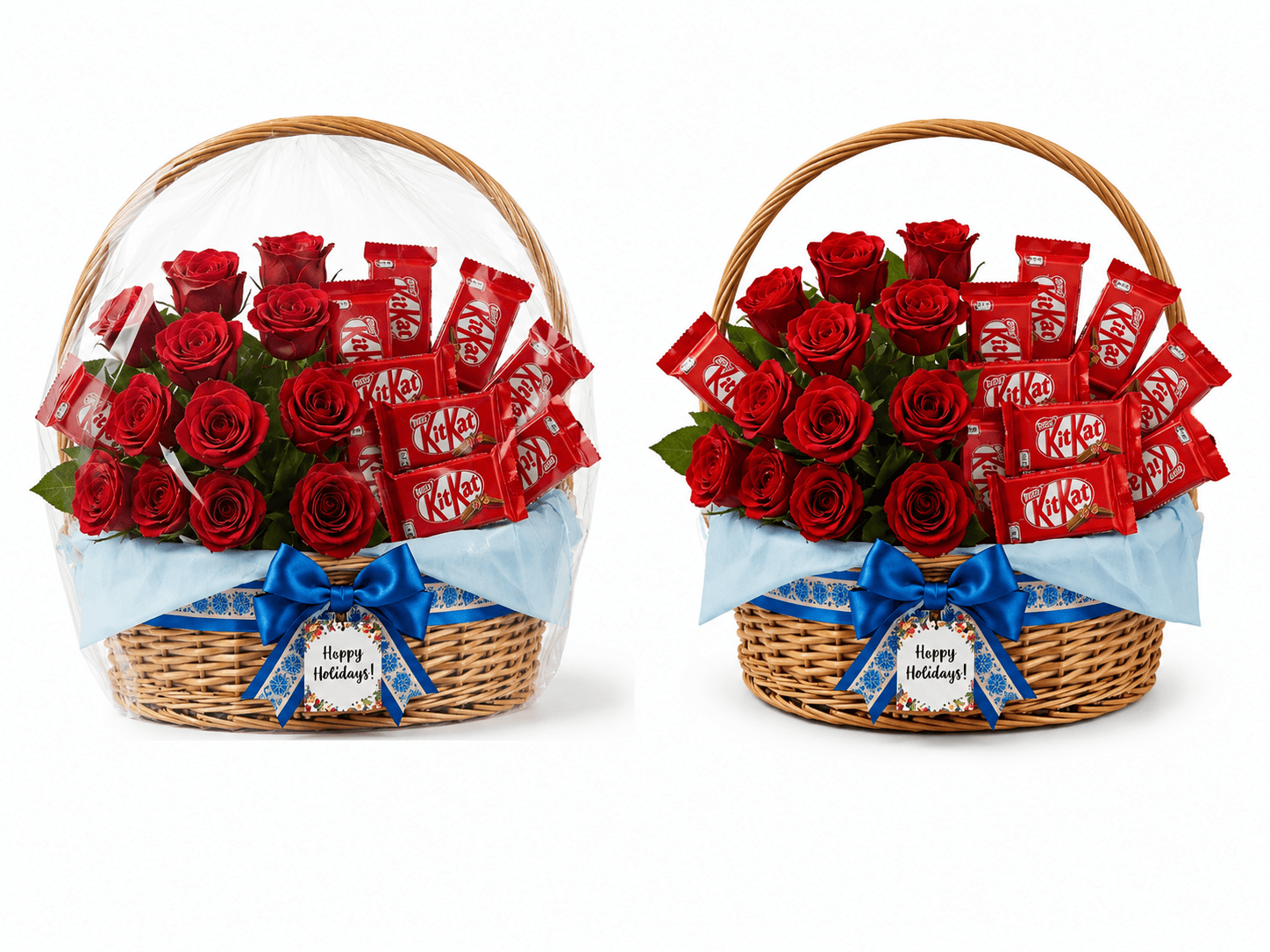 KitKat & Crimson Roses Celebration Basket
