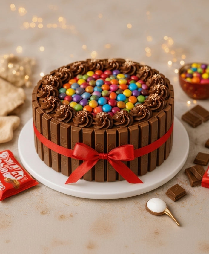KitKat Gems Chocolate Truffle Cake