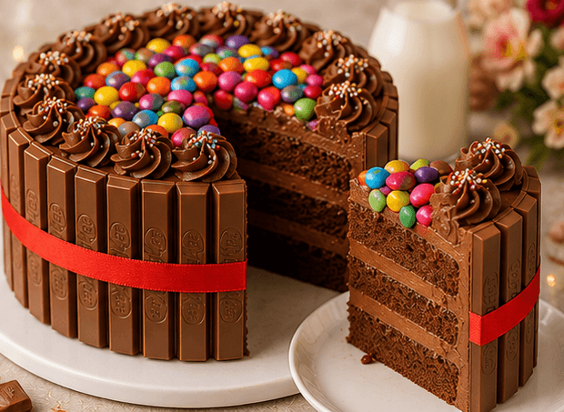 KitKat Gems Chocolate Truffle Cake