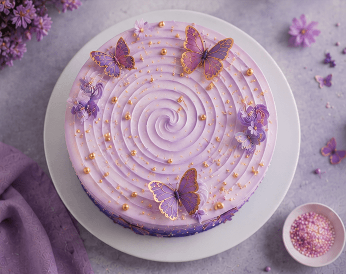 Lavender Butterfly Dream Cake