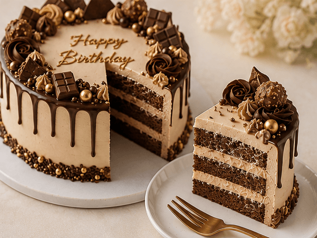 Luxury Birthday Drip Cake