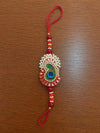 Mayur Crest Pearl Designer Rakhi