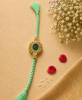 Mint Green Evil Eye Designer Rakhi