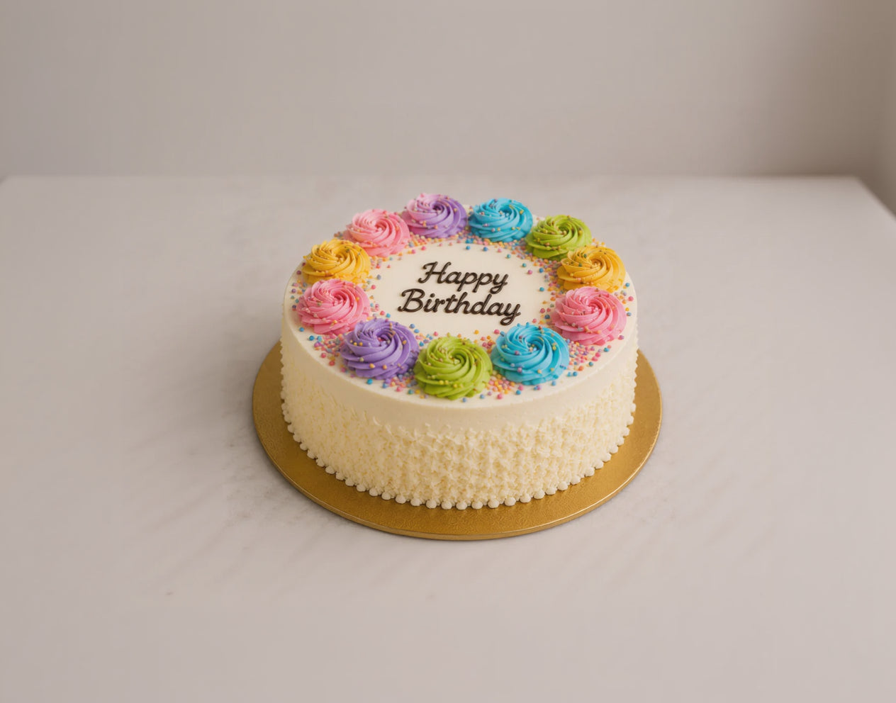 Pastel Rainbow Celebration Cake