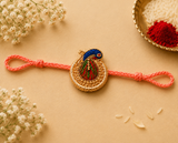 Peacock Embroidery Designer Rakhi