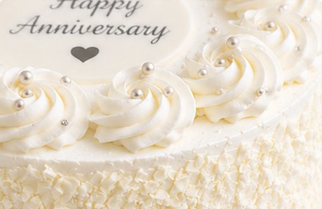 Pearl Elegance White Forest Anniversary Cake