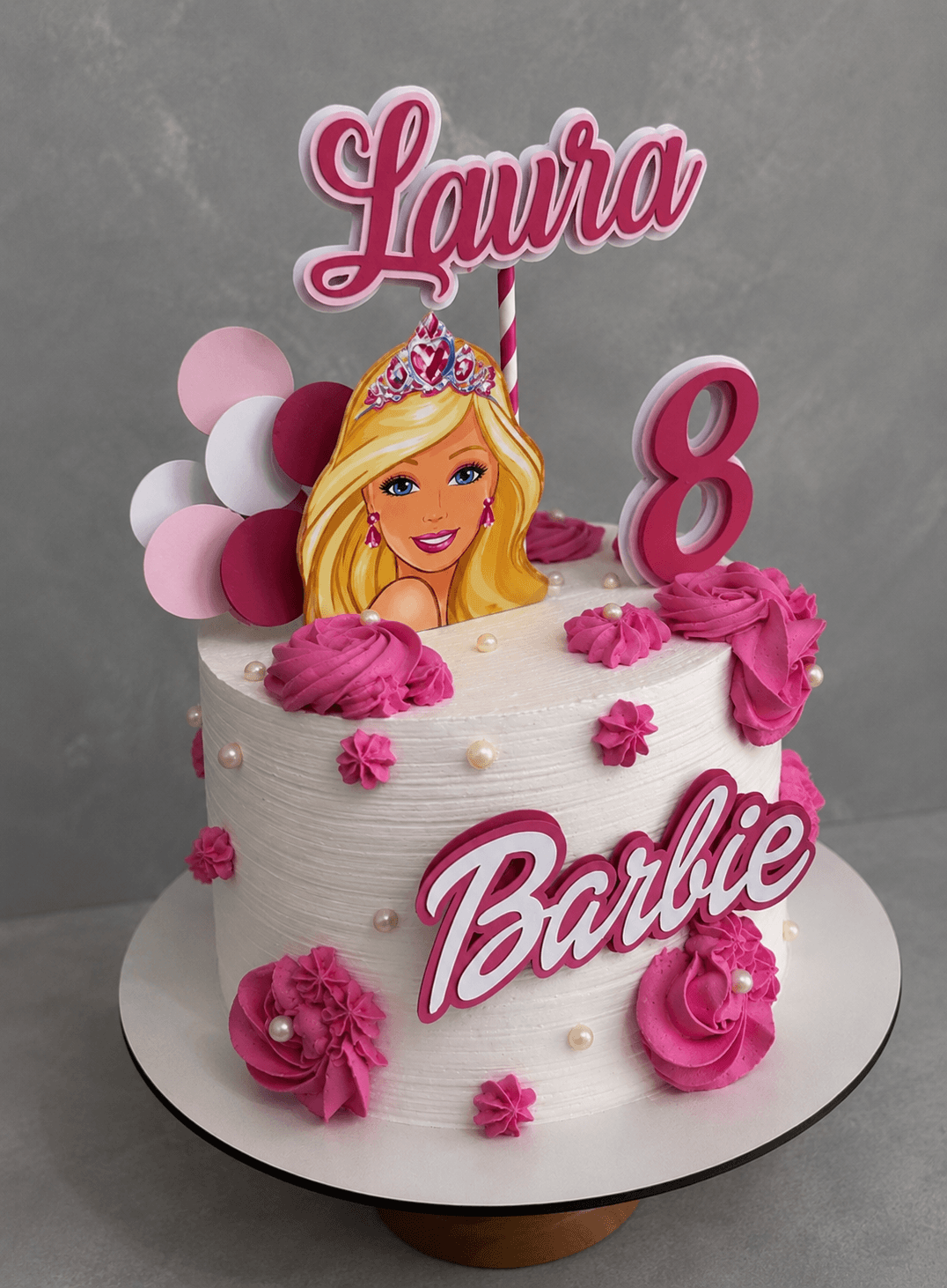 Personalized Barbie Princess Birthday Cake