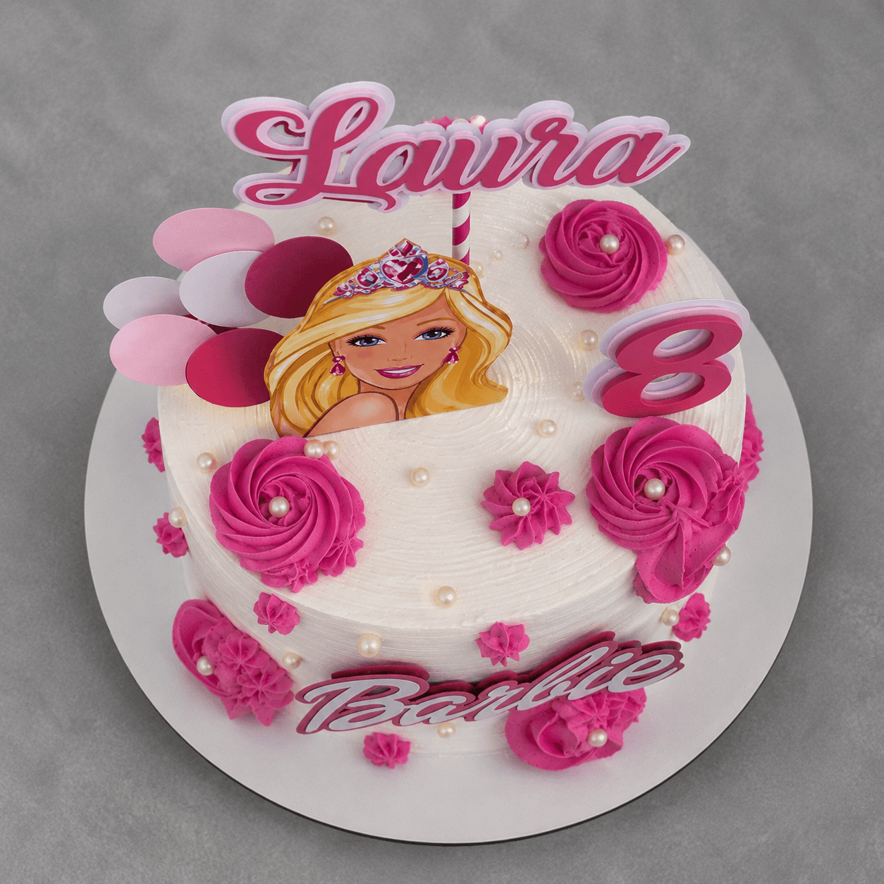 Personalized Barbie Princess Birthday Cake