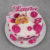 Personalized Barbie Princess Birthday Cake