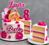 Personalized Barbie Princess Birthday Cake