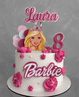 Personalized Barbie Princess Birthday Cake