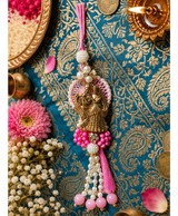 Pink Radha Krishna Designer Lumba Rakhi