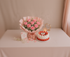 Pink Roses & Strawberry Anniversary Celebration Combo