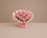 Pink Roses & Strawberry Anniversary Celebration Combo