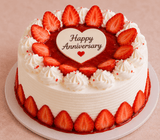 Pink Roses & Strawberry Anniversary Celebration Combo