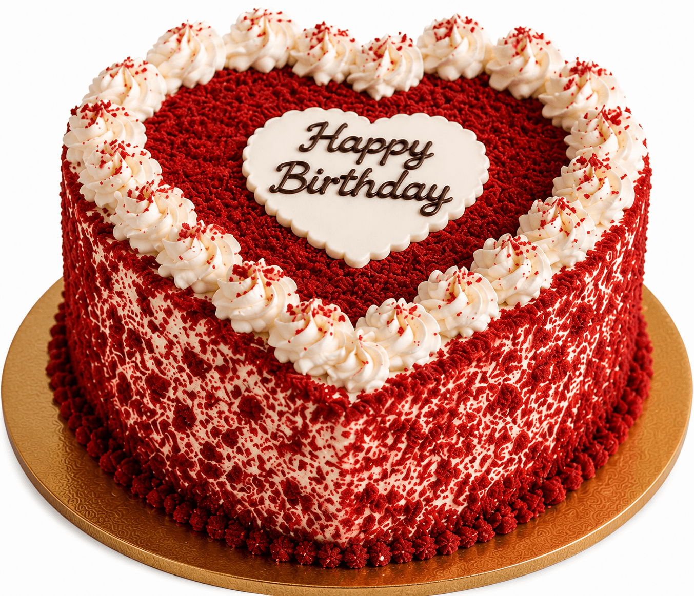 Pink Roses, White Carnations & Red Velvet Birthday Celebration Combo