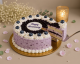 Pink Roses, White Lilies & Blueberry Anniversary Celebration Combo