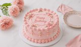 Pink Vintage Buttercream Cake