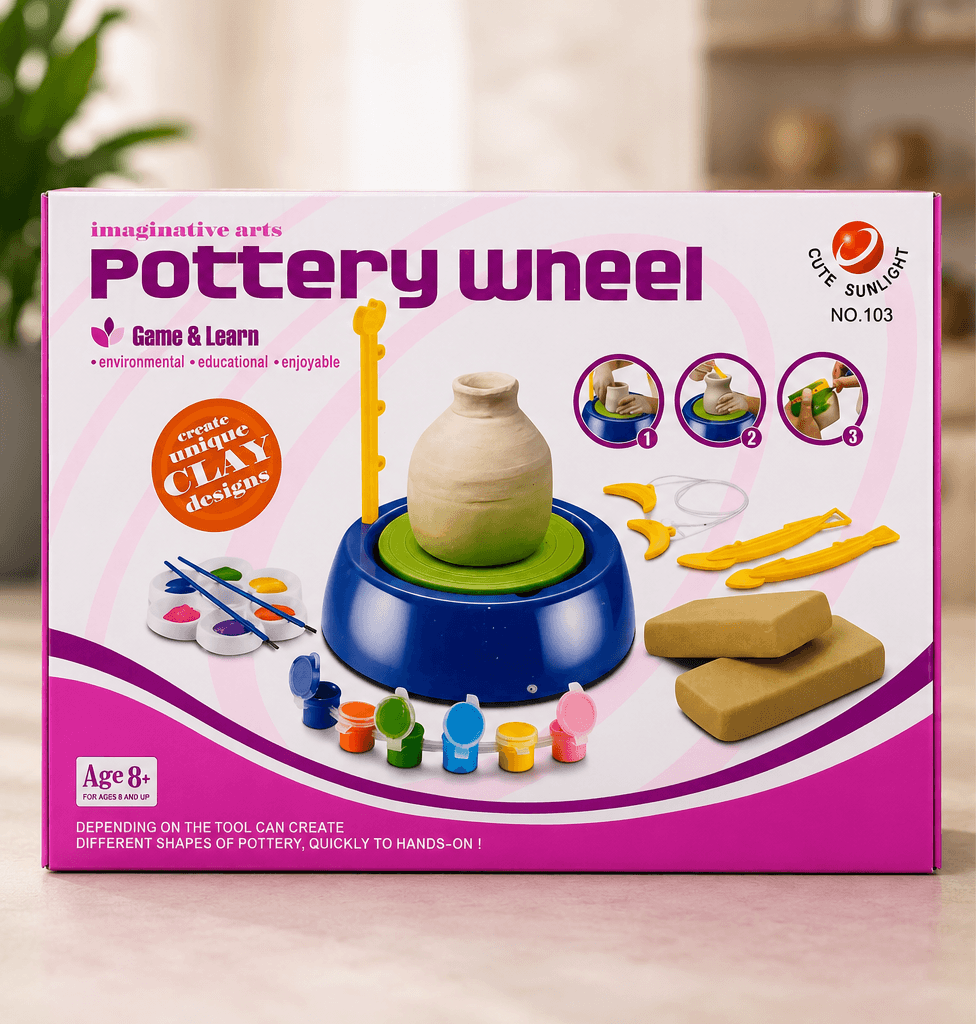 Pottery Wheel Clay Art & Craft Kit