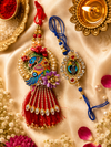 Premium Peacock Designer Rakhi Combo Set