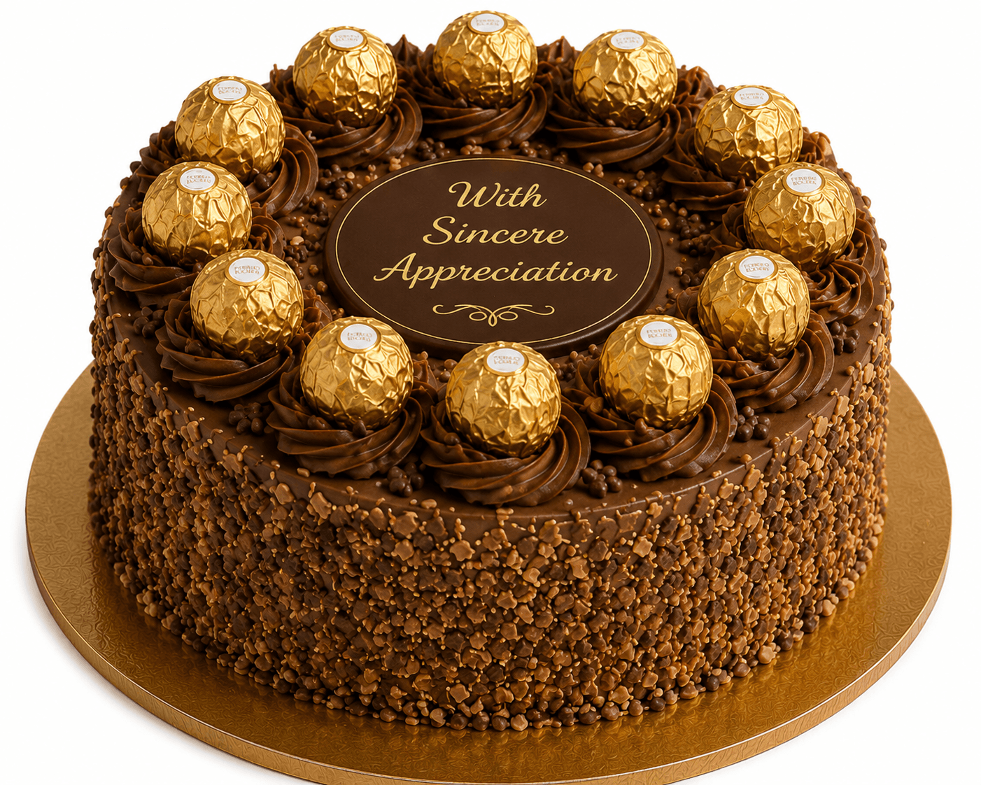 Premium Purple Orchids & Ferrero Chocolate Appreciation Combo