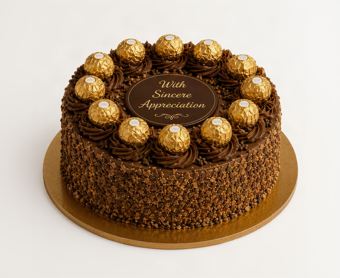 Premium Purple Orchids & Ferrero Chocolate Appreciation Combo