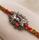 Premium Radha Krishna Designer Rakhi Combo Set