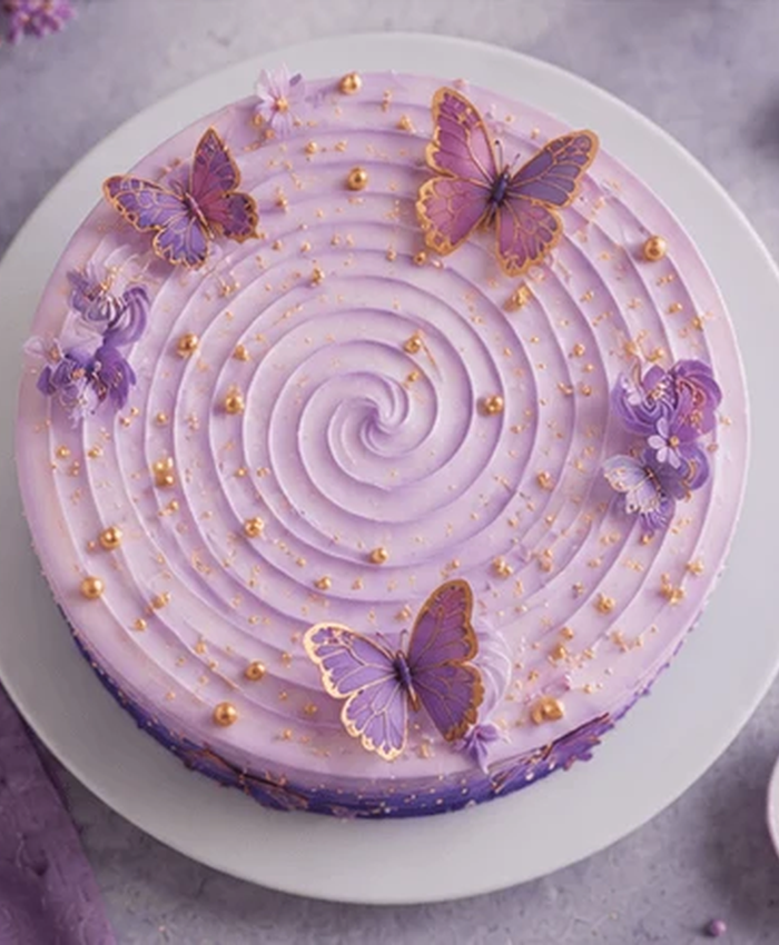 Lavender Butterfly Dream Cake