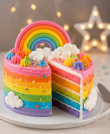 Rainbow Delight Happy Birthday Cream Cake