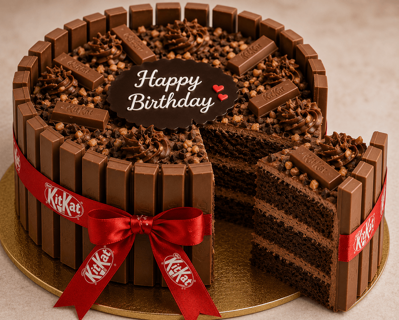 Rainbow Roses & KitKat Chocolate Delight Combo
