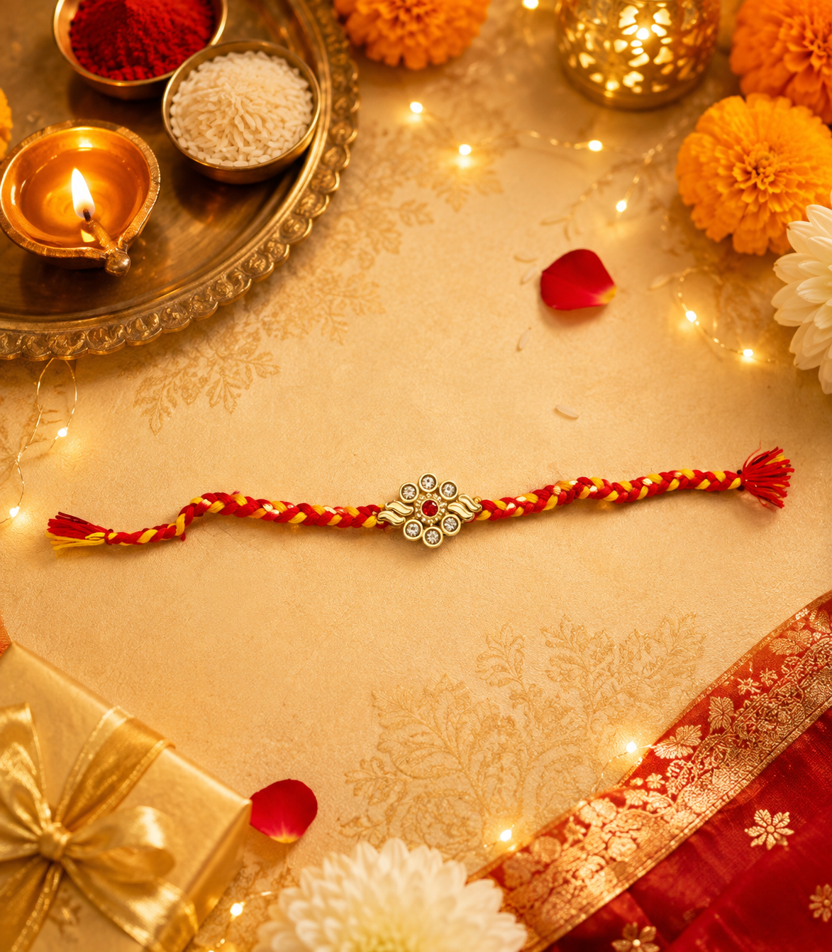 Rangoli Ruby Charm Rakhi